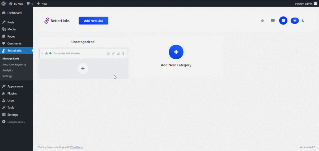 Open or Create a Link to Use Link Preview Feature