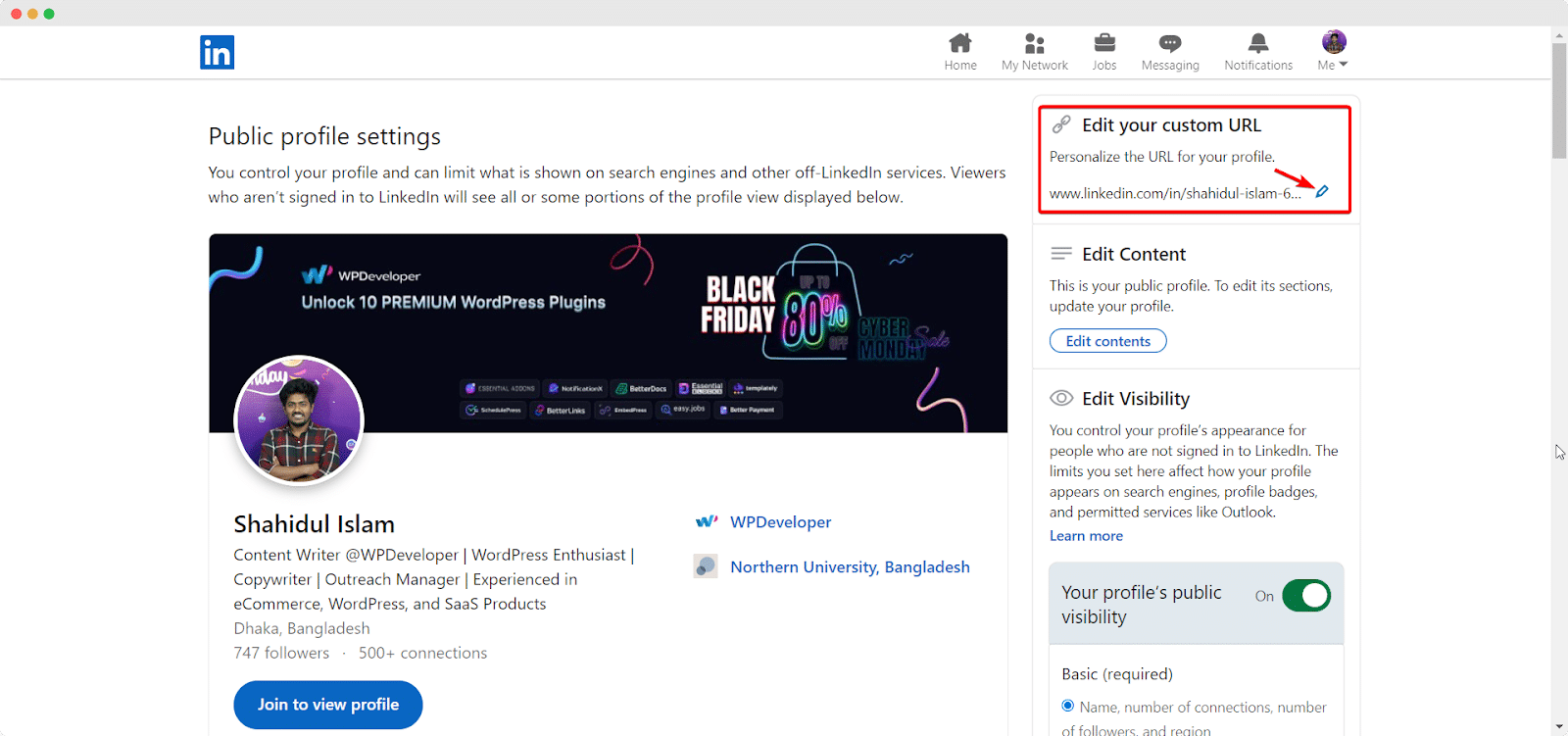 customize-linkedin-url