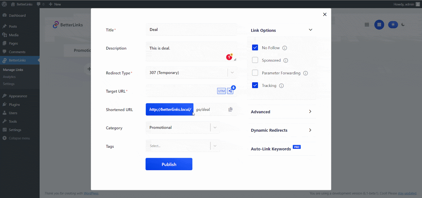 How to Create New Links with BetterLinks? 14 Shortened URL