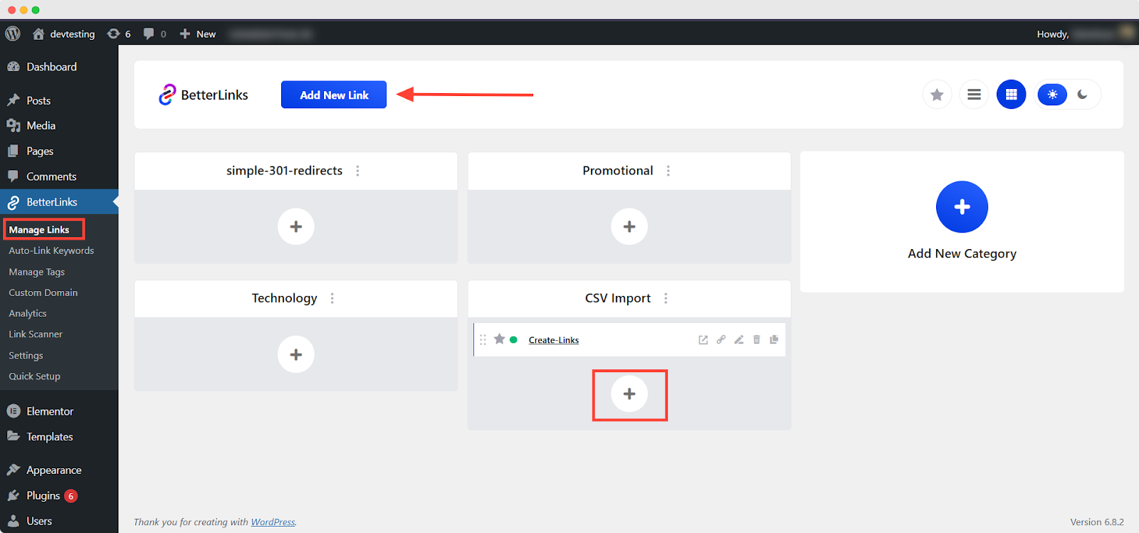 How to Import Short Links Using CSV File in BetterLinks?