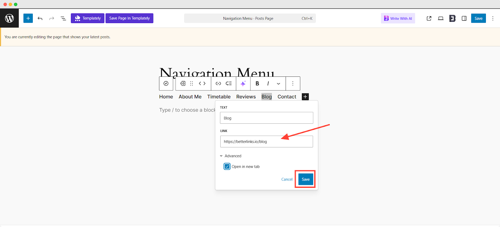 Clickable Links in WordPress Menus