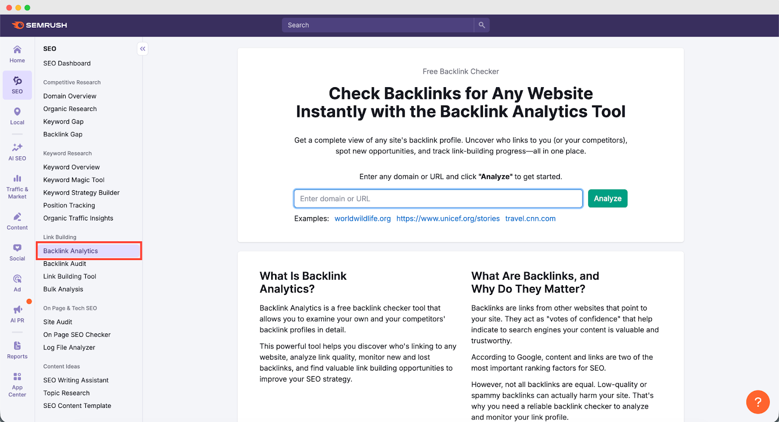 backlink analytics