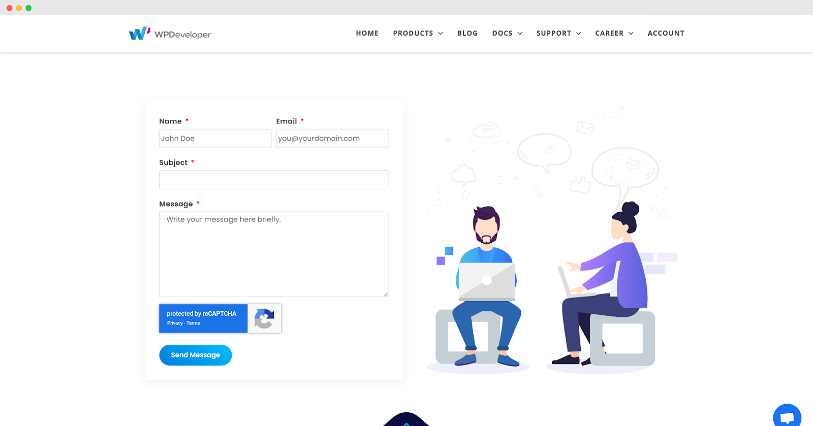 about us page of wpdeveloper