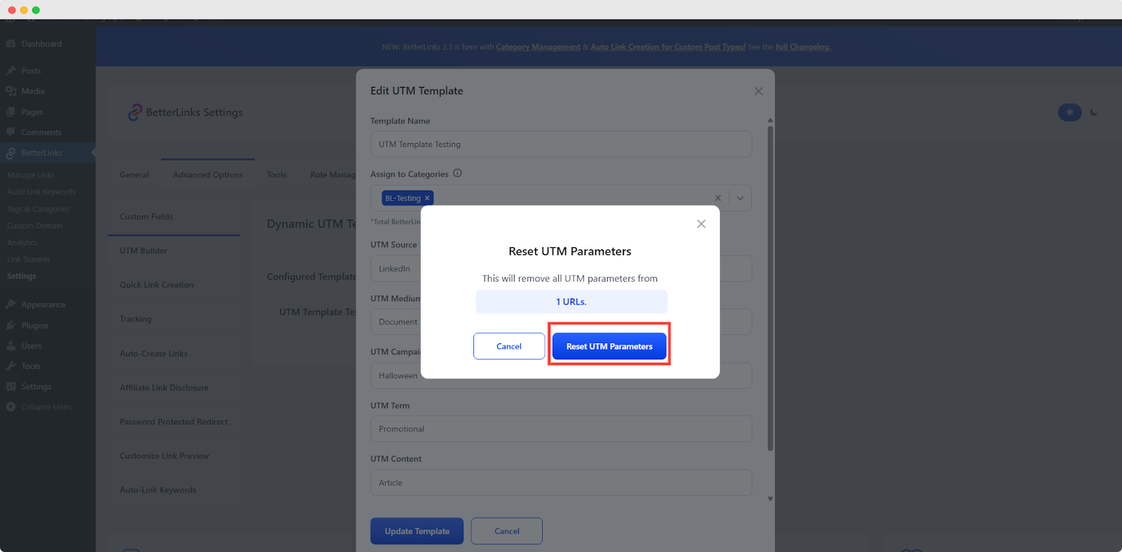 This will remove all UTM parameters from”