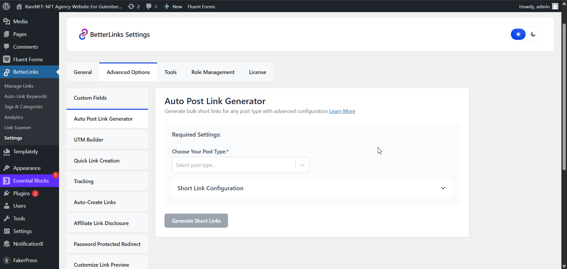 Post Link Generator