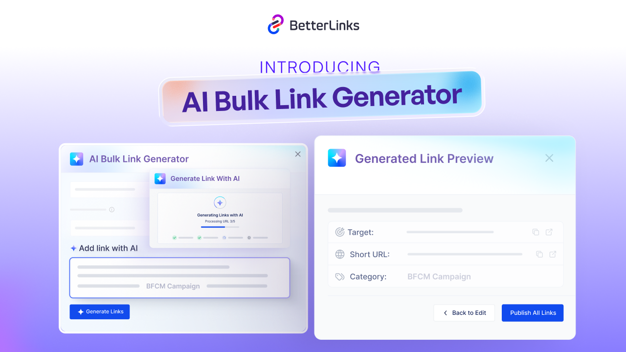 AI Bulk Link Generator in BetterLinks: How It Works 1 AI Bulk Link Generator in BetterLinks: How It Works