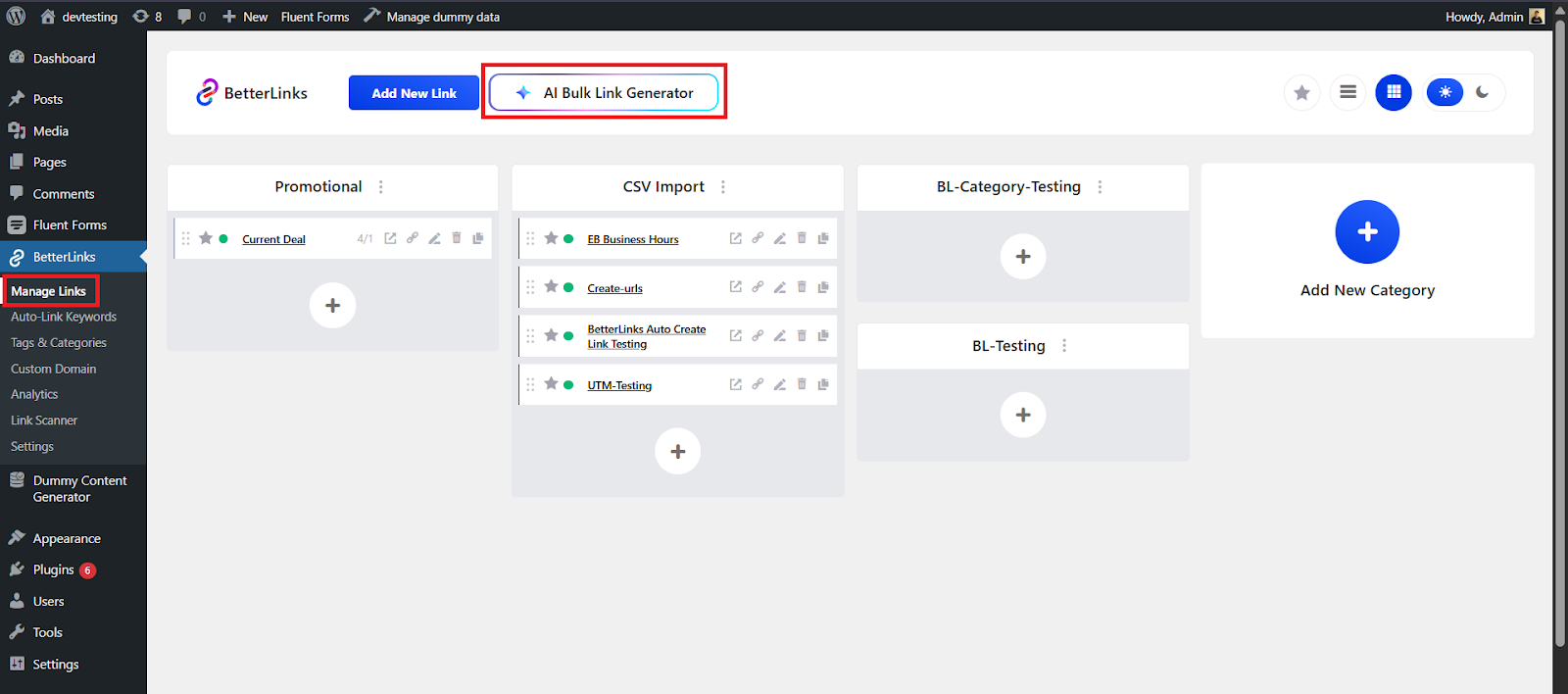 Setup AI Bulk Link Generator