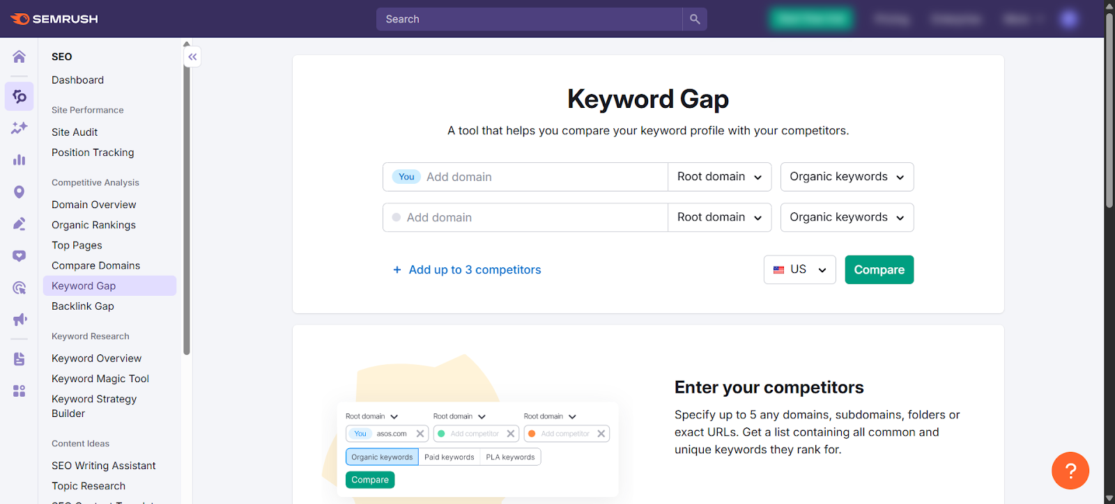 Analyze Competitor Content